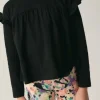 Top de niña con volantes negro-MINI Shop