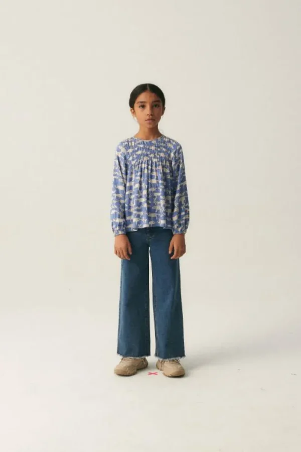 Top de niña de manga larga con estampado de animales-MINI Best Sale