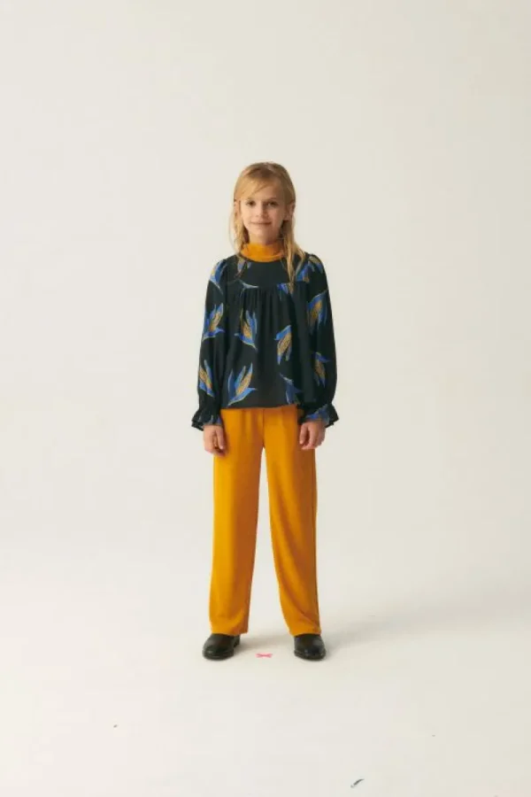 Top de niña en viscosa LENZING™ ECOVERO™ con estampado de mazorcas-MINI Fashion