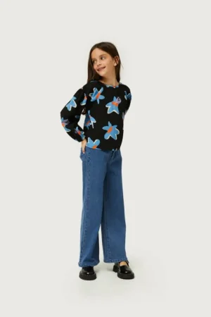 top_de_nia_estampado_flor_0-2.webp Top de niña estampado floral Calatea negro-MINI Shop