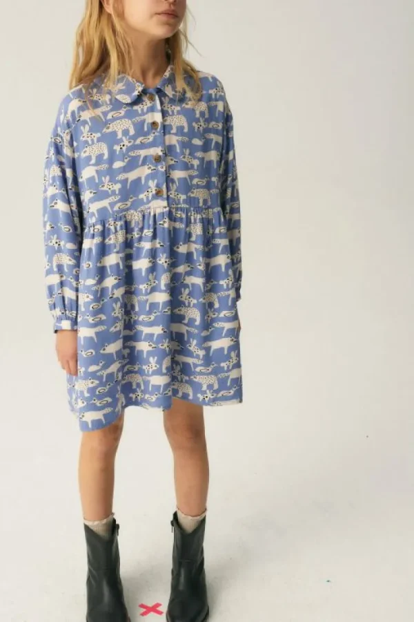 vestido_corto_camisero_de_6-1.webp Vestido corto camisero de niña con estampado de animales-MINI Cheap
