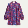 Vestido corto con estampado floral Dewberry-COMPAÑIAFANTASTICA Best Sale