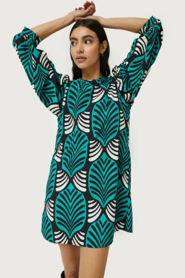 Vestido corto con estampado Brigitte grande-COMPAÑIAFANTASTICA Store