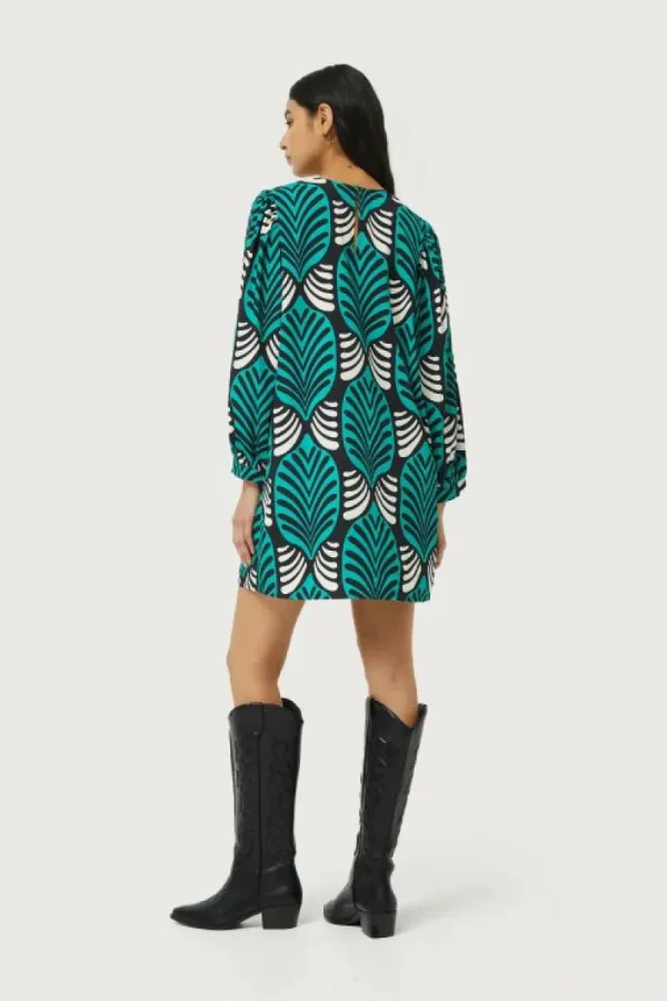 Vestido corto con estampado Brigitte grande-COMPAÑIAFANTASTICA Store