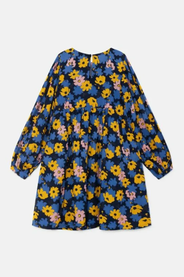 Vestido corto de niña con estampado floral-MINI Store