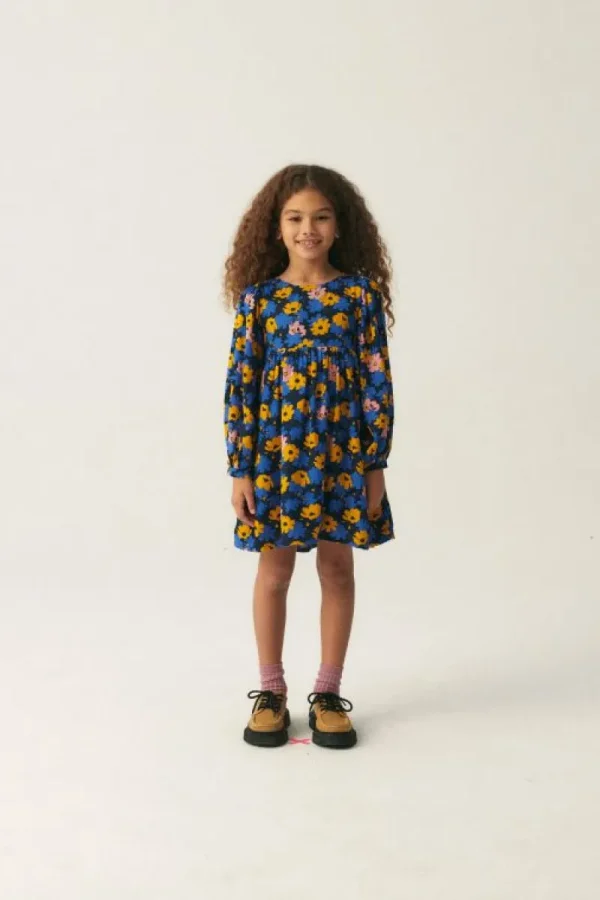 Vestido corto de niña con estampado floral-MINI Store