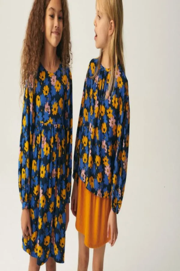 Vestido corto de niña con estampado floral-MINI Store