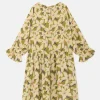 Vestido corto de niña con estampado floral verde-MINI Online