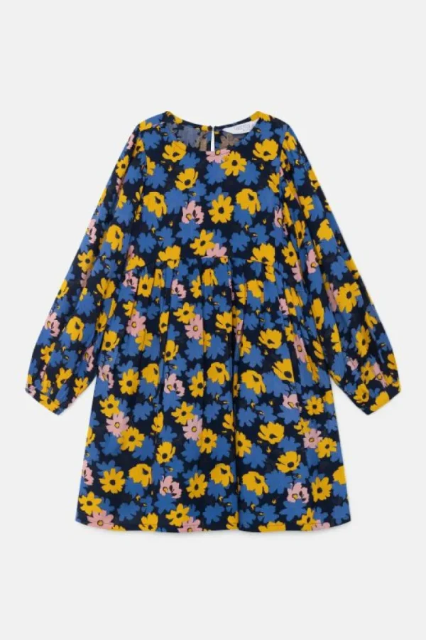 Vestido corto de niña con estampado floral-MINI Store