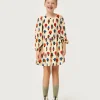 Vestido corto de niña estampado de setas multicolor-MINI Online