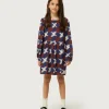 Vestido corto de niña estampado de animales Garza-MINI Discount