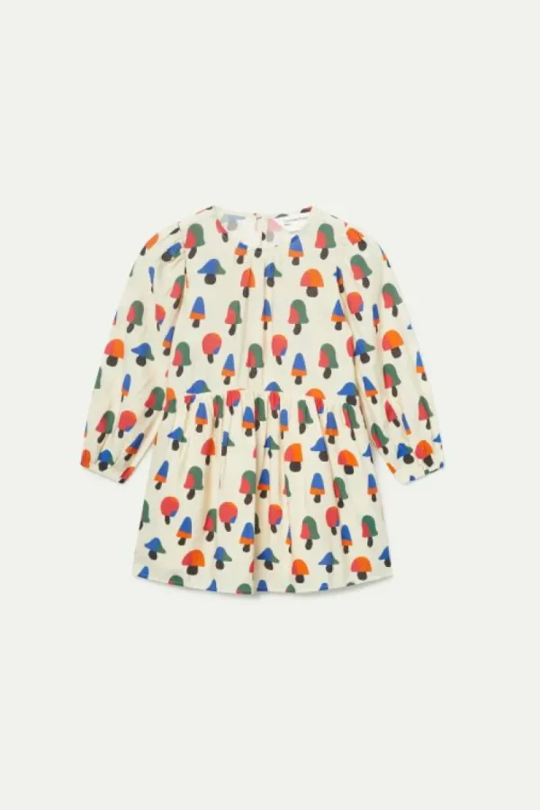 Vestido corto de niña estampado de setas multicolor-MINI Online