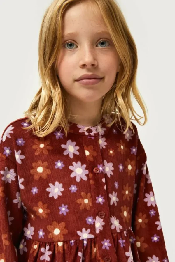 Vestido corto de niña estampado floral Montana-MINI New