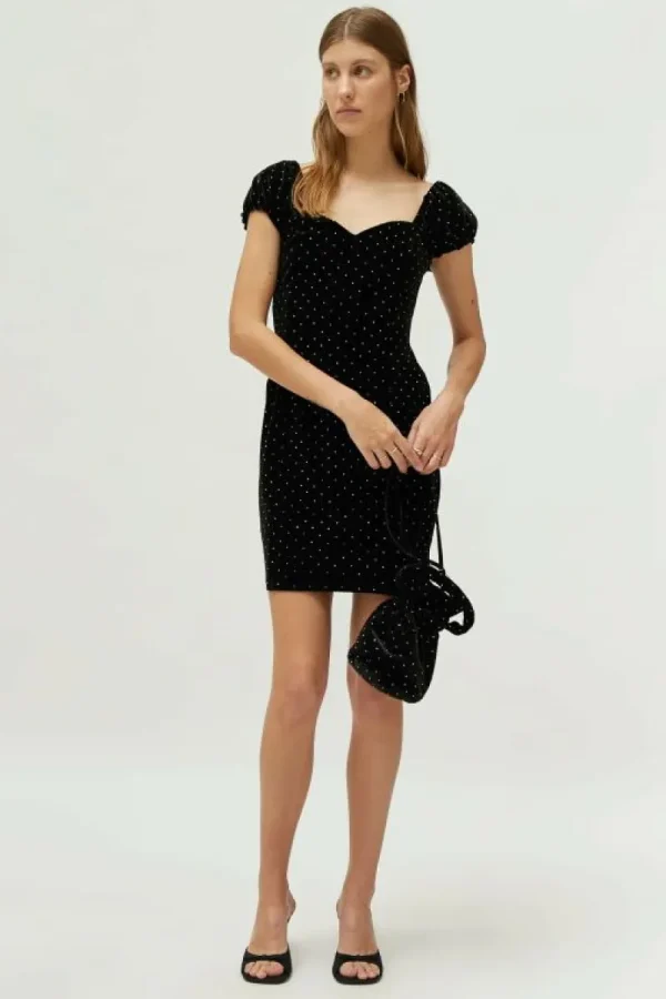 vestido_corto_de_terciope_2.webp Vestido corto de terciopelo negro-COMPAÑIAFANTASTICA Outlet