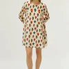 Vestido corto estampado de setas multicolor-COMPAÑIAFANTASTICA Best Sale