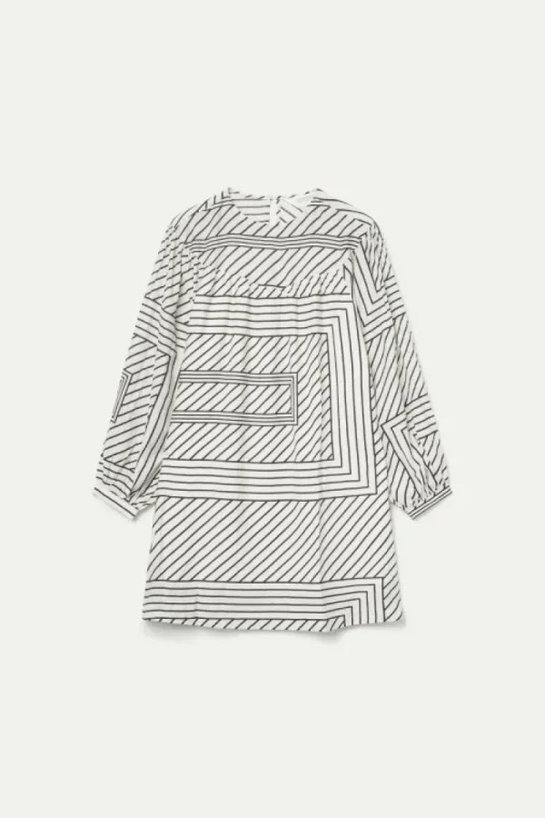 vestido_corto_estampado_d_1-2.webp Vestido corto estampado de rayas blanco-COMPAÑIAFANTASTICA Cheap