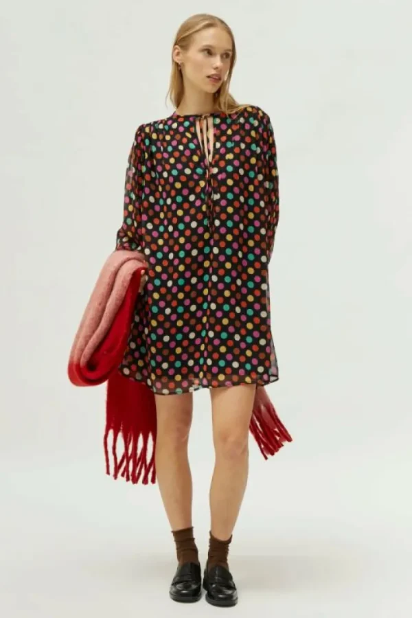 vestido_corto_estampado_d_2-1.webp Vestido corto estampado de lunares multicolor-COMPAÑIAFANTASTICA Outlet