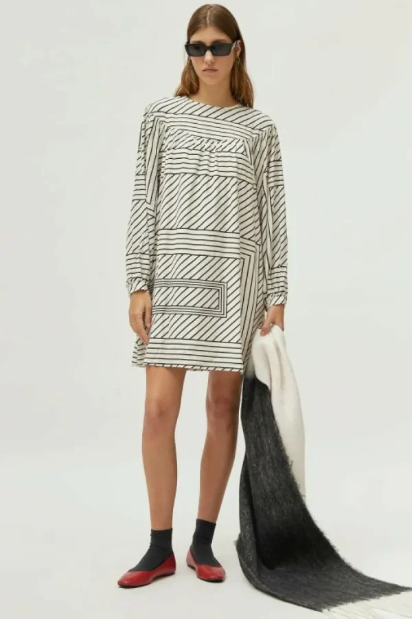 vestido_corto_estampado_d_2-2.webp Vestido corto estampado de rayas blanco-COMPAÑIAFANTASTICA Cheap