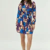 Vestido corto estampado floral Camille-COMPAÑIAFANTASTICA Discount