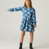Vestido de niña de algodón con estampado de caballos-MINI Flash Sale