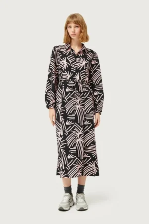 vestido_largo_camisero_es_0.webp Vestido largo camisero estampado abstracto Fénix-COMPAÑIAFANTASTICA Best