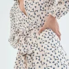 Vestido midi camisero con estampado de corazones-COMPAÑIAFANTASTICA Online