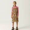 Vestido midi de niña con estampado de peras-MINI Online