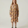 Vestido midi de niña con estampado de lunares-MINI Online