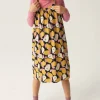 Vestido midi de niña con estampado de peras-MINI Online