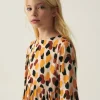 Vestido midi de niña con estampado de lunares-MINI Online
