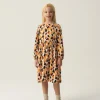 Vestido midi de niña con estampado de lunares-MINI Online
