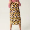 Vestido midi de niña con estampado de peras-MINI Online
