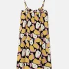 Vestido midi de niña con estampado de peras-MINI Online