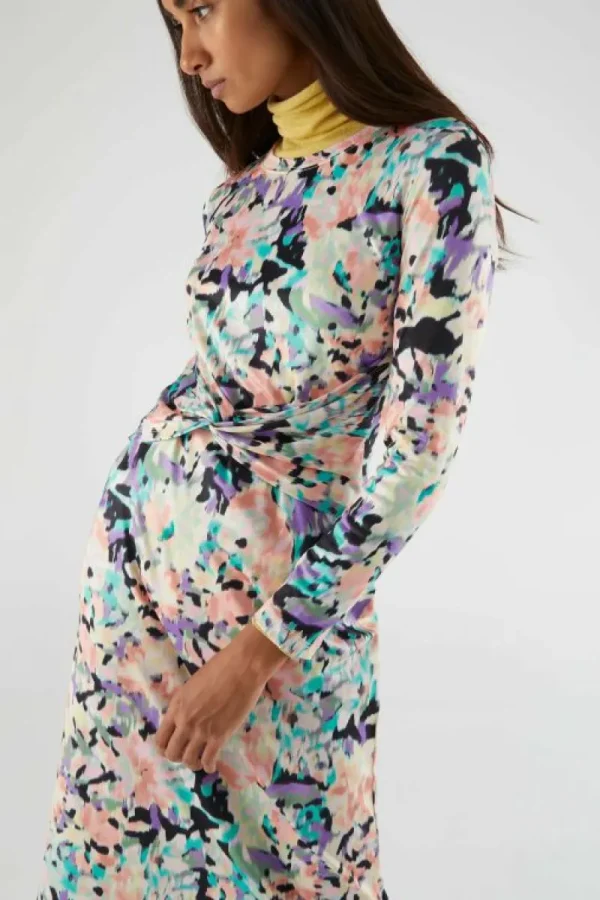 Vestido midi elástico con estampado fantasía-COMPAÑIAFANTASTICA Best Sale